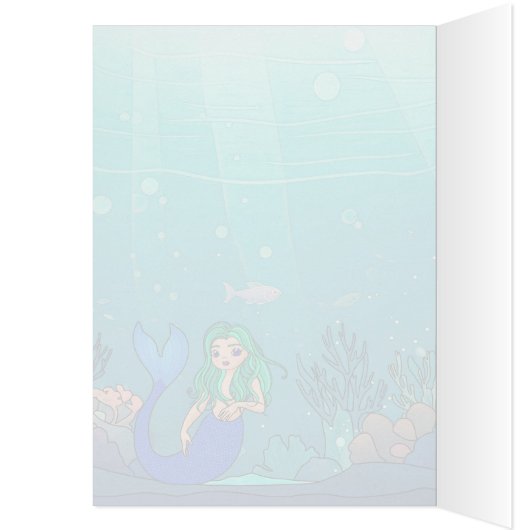 Mermaid - 5" x 7" Art Card (Innen (Links))
