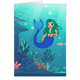 Mermaid - 5" x 7" Art Card