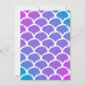 Mermaid 6. Geburtstagsparty Einladung (Rückseite)