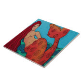 Mermaid Abstrakt Art Keramik Tile Fliese (Seite)