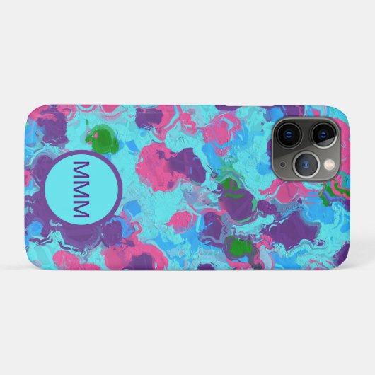 Mermaid Abstrakt Spritzer Case-Mate iPhone Hülle (Rückseite (Horizontal))