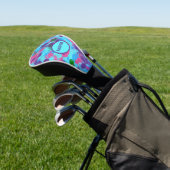 Mermaid Abstrakt Spritzer Golf Headcover (In SItu)