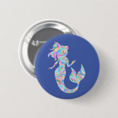 Mermaid-Abzeichen Button (Vorne & Hinten)