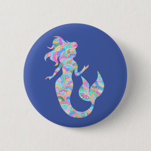 Mermaid-Abzeichen Button