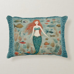 Mermaid Accent Pillow Dekokissen