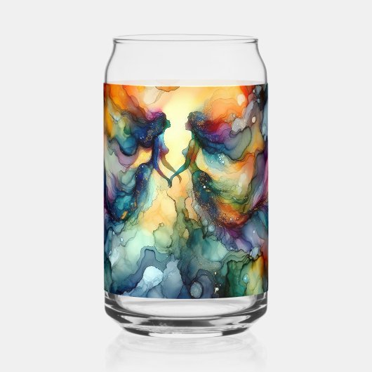 Mermaid Alcohol Ink Dosenglas (Rückseite)
