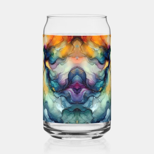 Mermaid Alcohol Ink Dosenglas (Links)