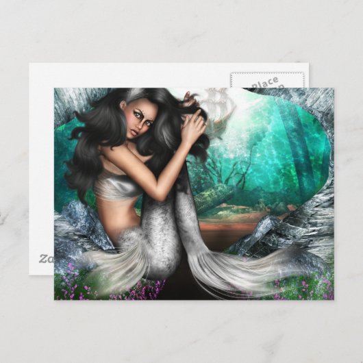 Mermaid Allure Postcard Postkarte (Vorne/Hinten)