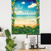 Mermaid - Anais Nin Poster (Heimbüro)