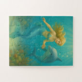 Mermaid and Dolphin Kids 30 oversized piece Puzzle (Horizontal)