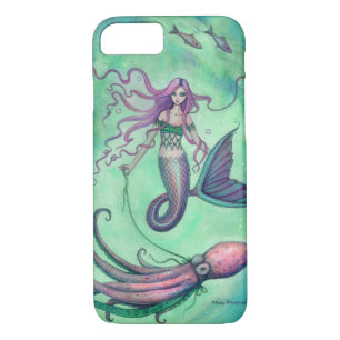 Mermaid and Octopus Fantasy Art Illustration Case-Mate iPhone Hülle