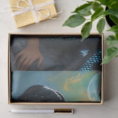 Mermaid and the Full Moon Tissue Paper Seidenpapier (Geschenk)