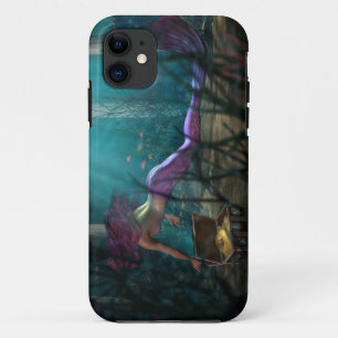 Mermaid and Treasure ID/CC iPhone 5 Fall 11 Hülle