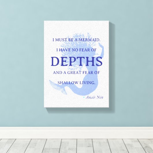 Mermaid-Angebot Leinwanddruck (Insitu (Holzboden))