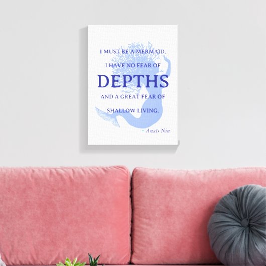 Mermaid-Angebot Leinwanddruck (Insitu (Wohnzimmer))