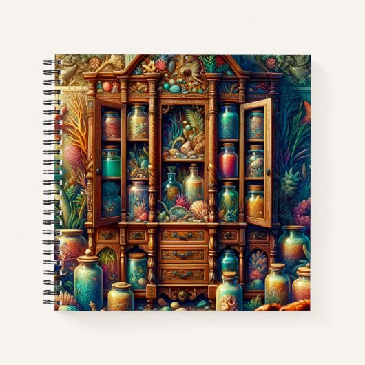 Mermaid Apothecary – Enchanted Ocean Cabinet Notizblock (Vorderseite)