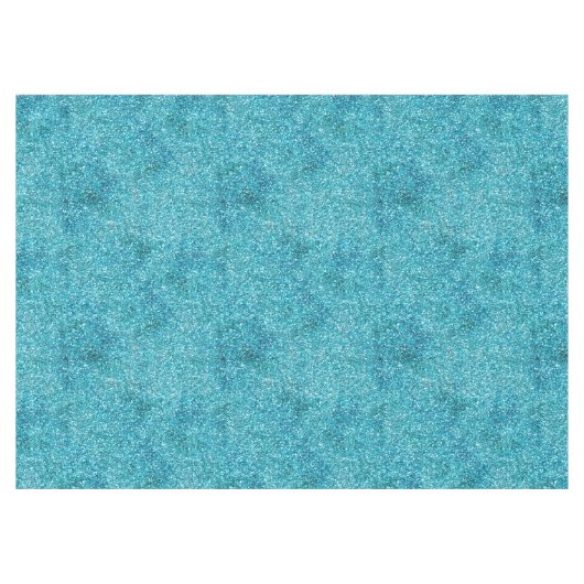 Mermaid Aqua Glitz Glitzer  Tischdecke (Vorderseite (Horizontal))