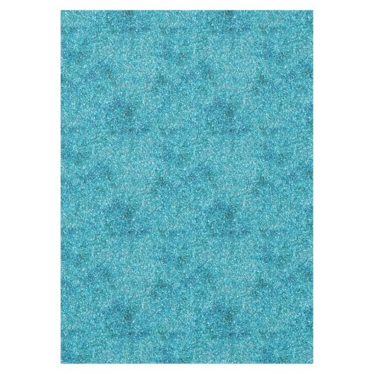 Mermaid Aqua Glitz Glitzer  Tischdecke (Vorderseite)