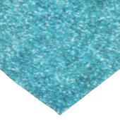 Mermaid Aqua Glitz Glitzer Tischdecke (Schrägansicht)
