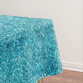 Mermaid Aqua Glitz Glitzer  Tischdecke (Beispiel)