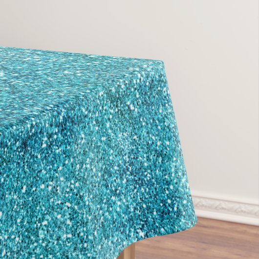 Mermaid Aqua Glitz Glitzer Tischdecke (Beispiel)