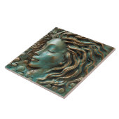 Mermaid Aquamarin Bronze 3D-Effekt Fliese (Seite)