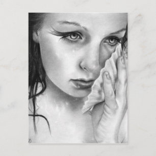 Mermaid Aquamarine Tides Postkarte