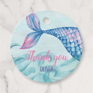 Mermaid Aqucolor Geburtstag Vielen Dank Geschenkanhänger