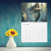 Mermaid Art any Year Fantasy Calendar Kalender