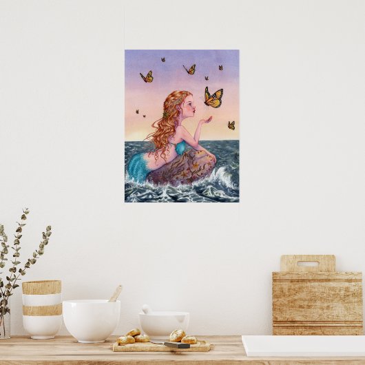 Mermaid Art Poster - Bring mir Tipps (Küche)