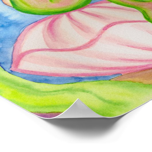 Mermaid Art Poster Print (Ecke)