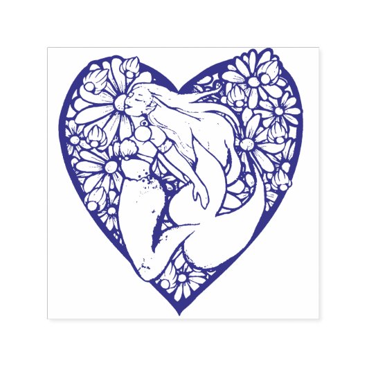 Mermaid at Heart                                   Permastempel (Design)