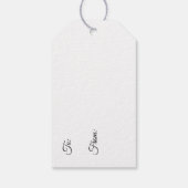 Mermaid auf dem Bootdock-Geschenk-Tag Geschenkanhänger (Rückseite)