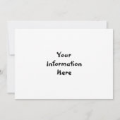 Mermaid auf Steinen Einladung (Rückseite)