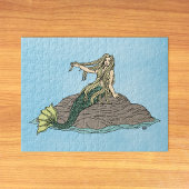 Mermaid auf Steinen Puzzle