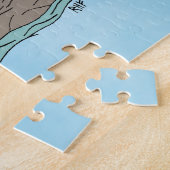 Mermaid auf Steinen Puzzle (Seite)