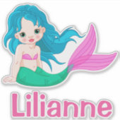 Mermaid Aufkleber (Vorderseite)