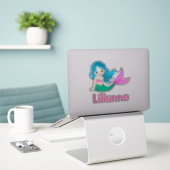 Mermaid Aufkleber (Laptop auf Schreibtisch)