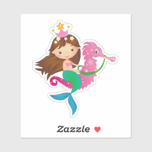 Mermaid-Aufkleber Aufkleber (Blatt)