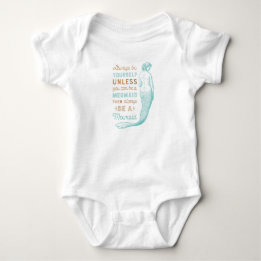 Mermaid Baby Bodysuit Strampler