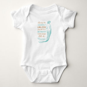 Mermaid Baby Bodysuit Strampler