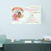 Mermaid Baby Clam Muschel Tiara African American Banner (Messeveranstaltung)