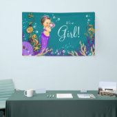 Mermaid Baby Dusche Banner (Messeveranstaltung)