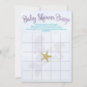Mermaid Baby Dusche Bingo Cards Einladung (Vorderseite)