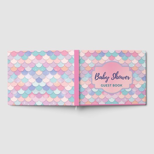 Mermaid Baby Dusche Gästebuch (Voll)