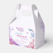 Mermaid Baby Dusche Party eine süße kleine Meerjun Geschenkschachtel (Vorderseite)