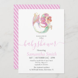 Mermaid Baby Dusche Sweet Little Mermaid Ankündigung