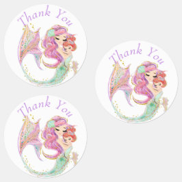 Mermaid Baby Dusche Sweet Little Mermaid Etiketten