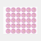 Mermaid Baby Dusche Sweet Little Mermaid Etiketten (Blatt)