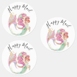 Mermaid Baby Dusche Sweet Little Mermaid Etiketten